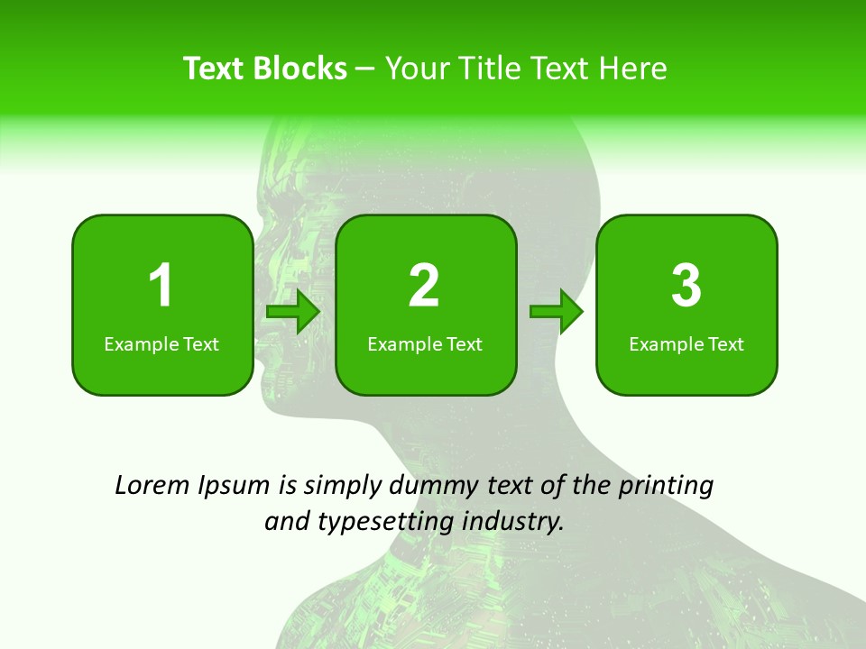 Processor Object White PowerPoint Template