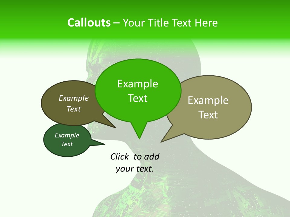 Processor Object White PowerPoint Template