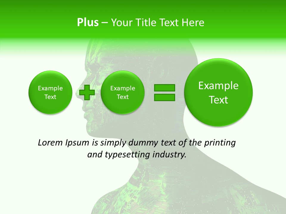 Processor Object White PowerPoint Template