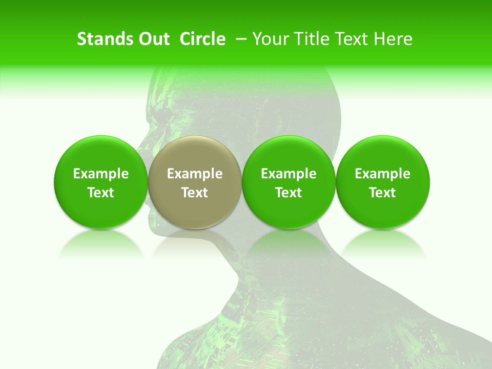 Processor Object White PowerPoint Template