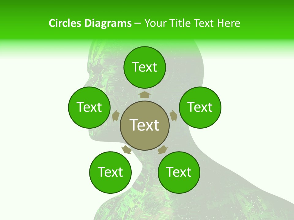 Processor Object White PowerPoint Template