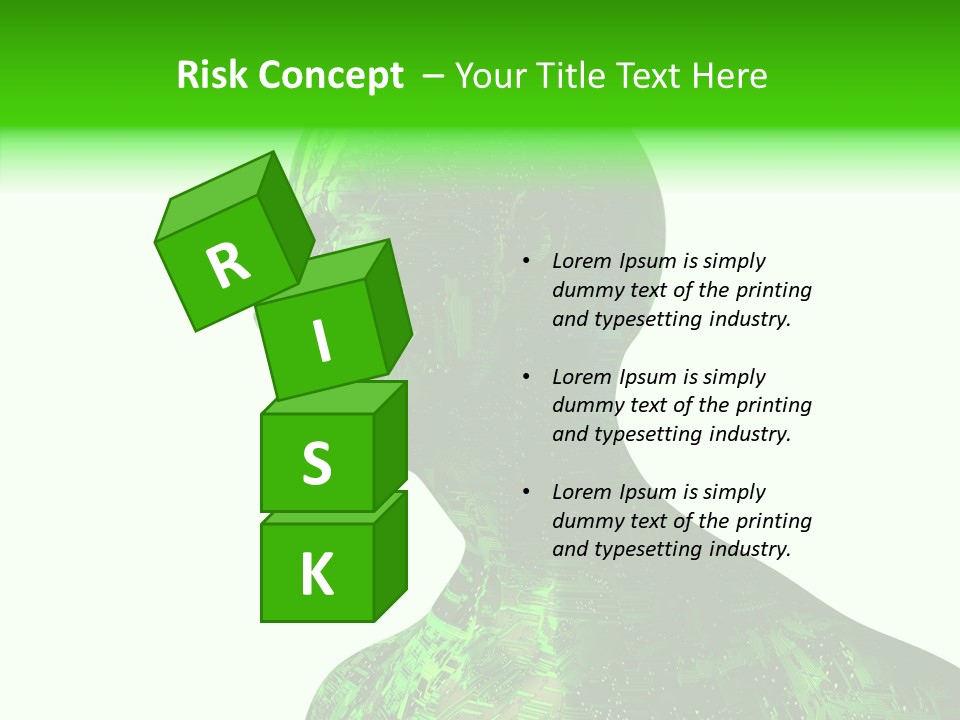 Processor Object White PowerPoint Template