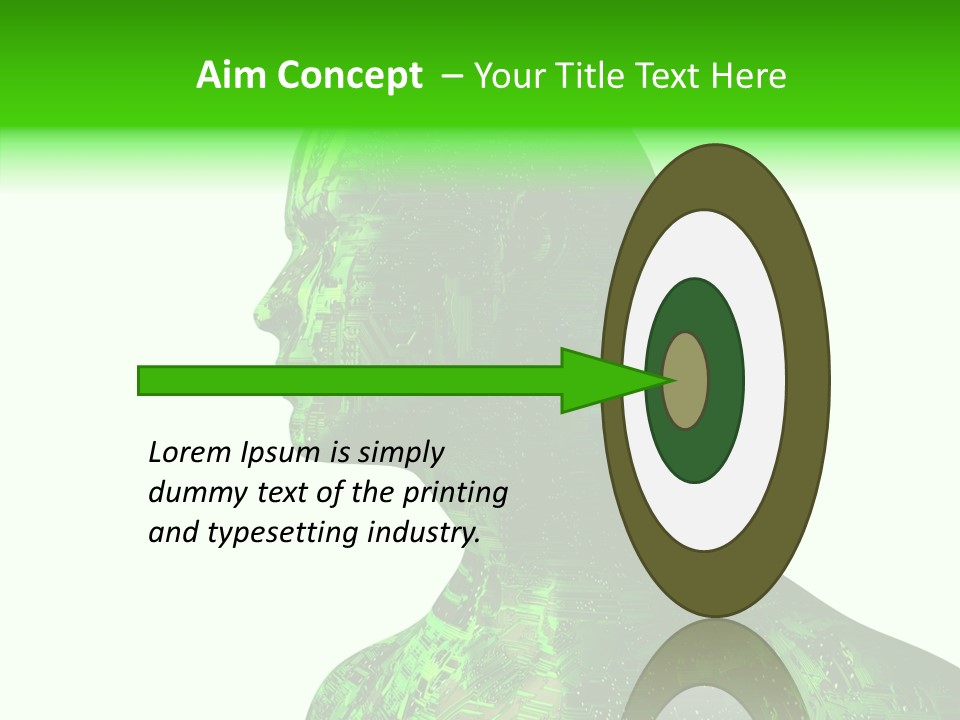 Processor Object White PowerPoint Template