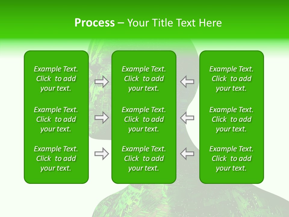 Processor Object White PowerPoint Template