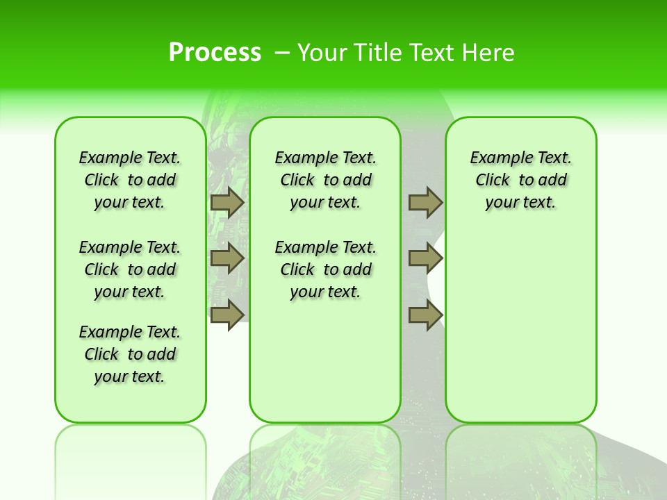 Processor Object White PowerPoint Template