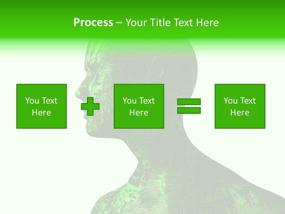 Processor Object White PowerPoint Template