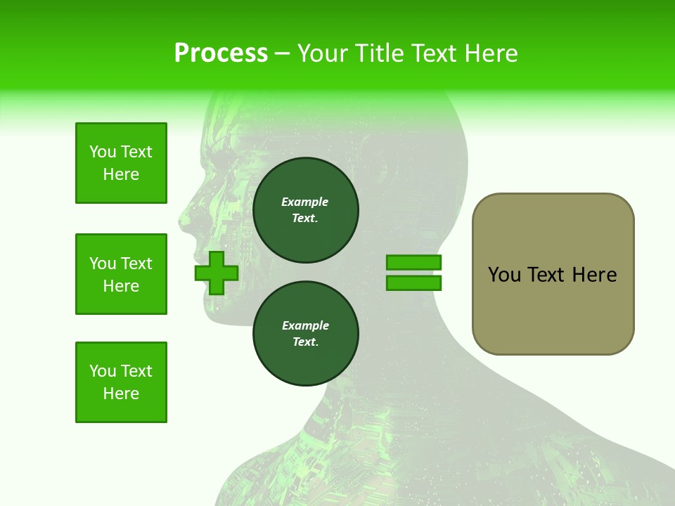 Processor Object White PowerPoint Template