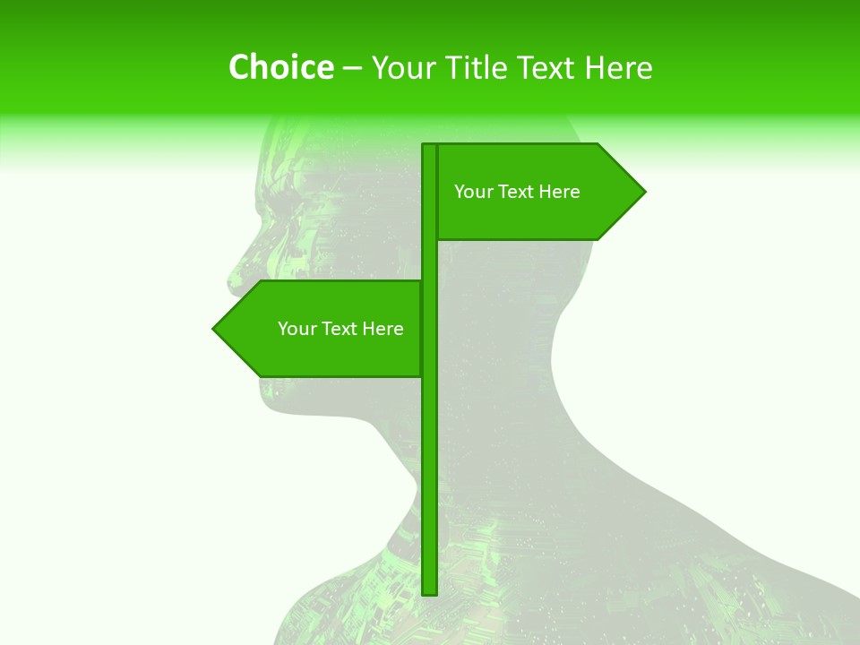 Processor Object White PowerPoint Template