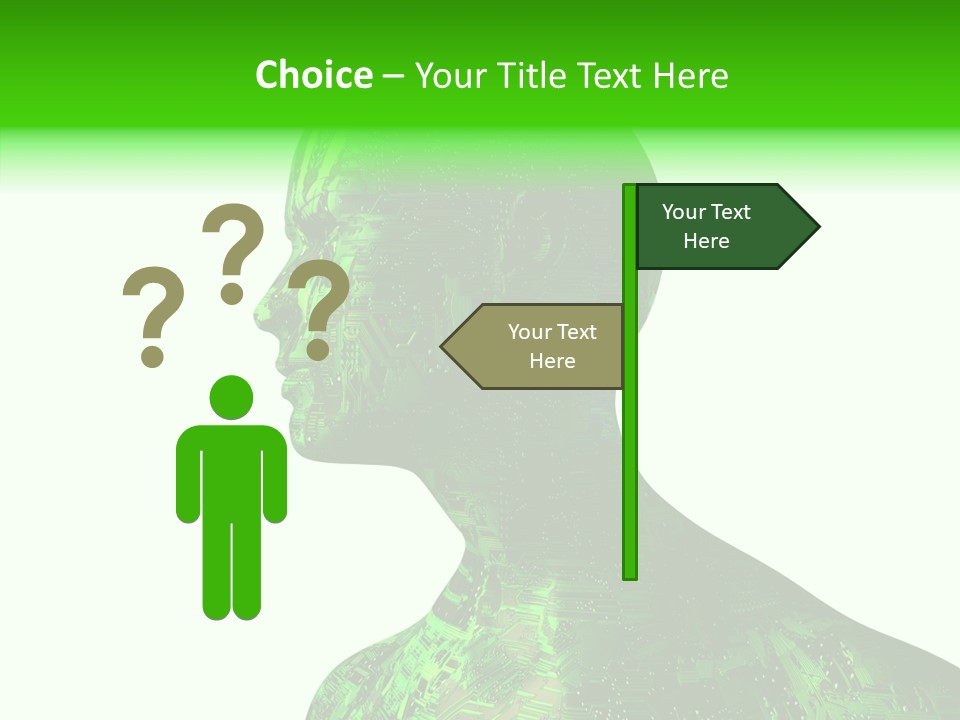 Processor Object White PowerPoint Template
