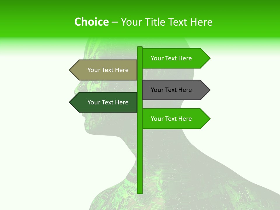 Processor Object White PowerPoint Template