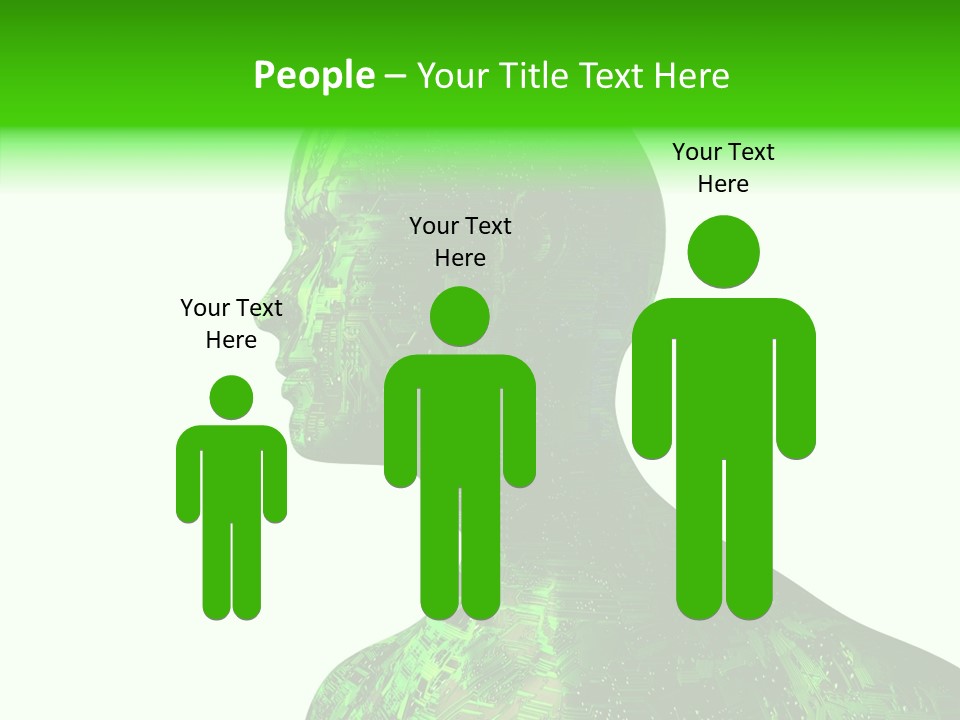 Processor Object White PowerPoint Template