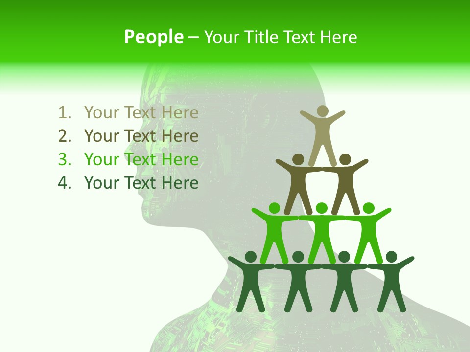 Processor Object White PowerPoint Template