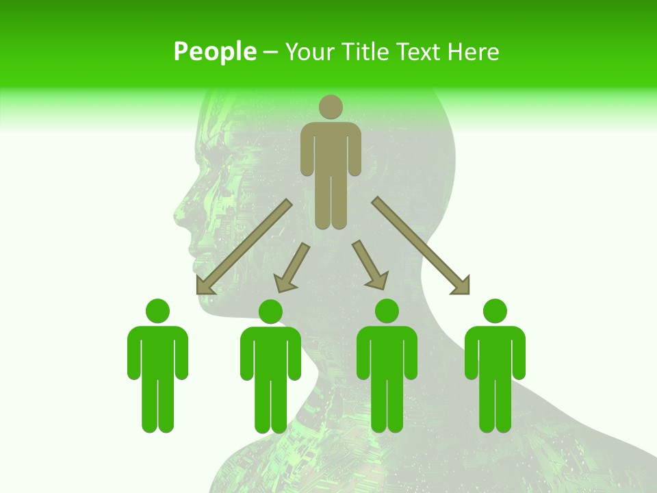 Processor Object White PowerPoint Template