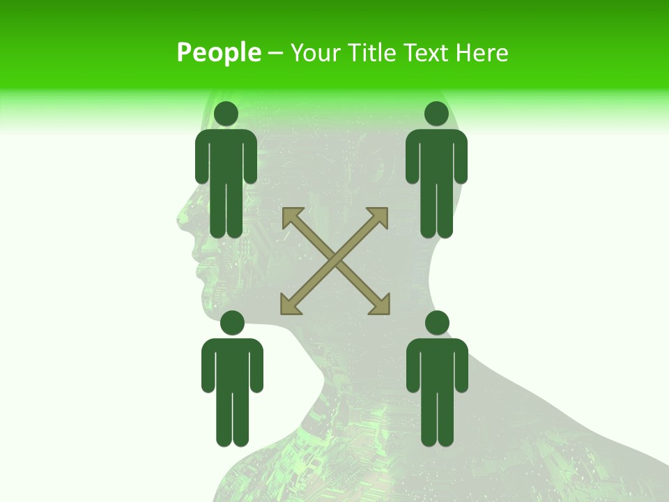 Processor Object White PowerPoint Template