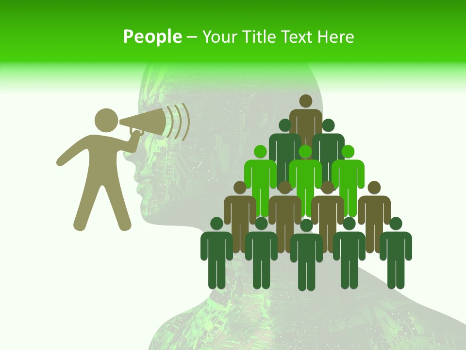 Processor Object White PowerPoint Template