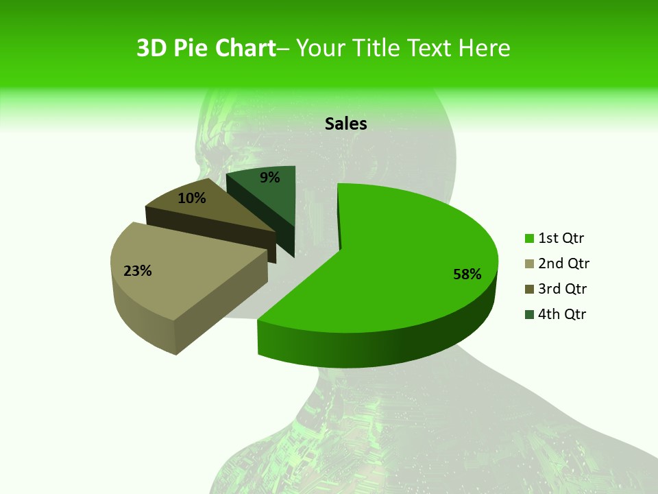 Processor Object White PowerPoint Template