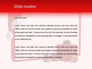 Glass Red Winter PowerPoint Template