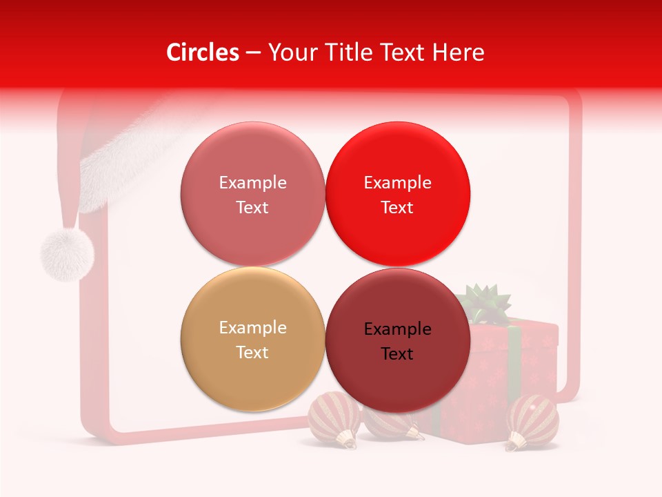 Glass Red Winter PowerPoint Template