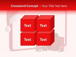 Glass Red Winter PowerPoint Template