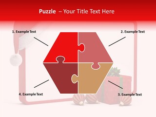 Glass Red Winter PowerPoint Template