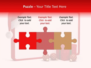 Glass Red Winter PowerPoint Template