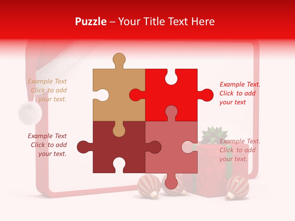 Glass Red Winter PowerPoint Template