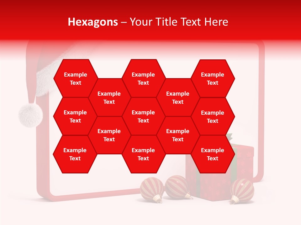 Glass Red Winter PowerPoint Template
