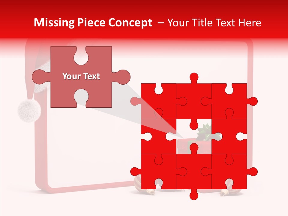 Glass Red Winter PowerPoint Template