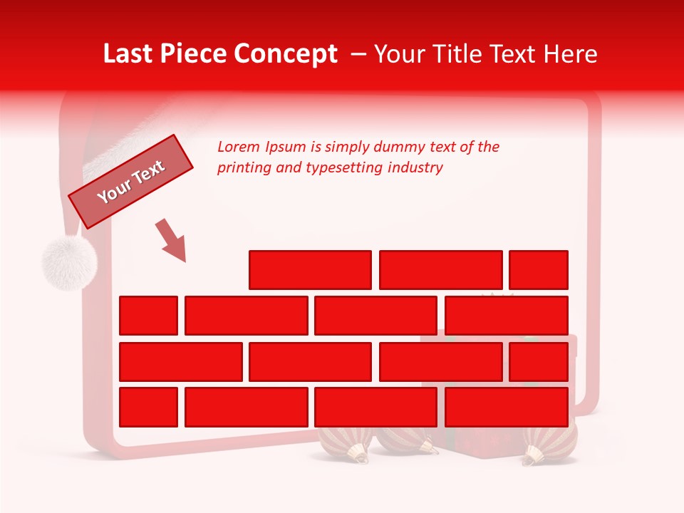 Glass Red Winter PowerPoint Template