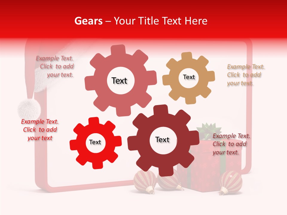 Glass Red Winter PowerPoint Template