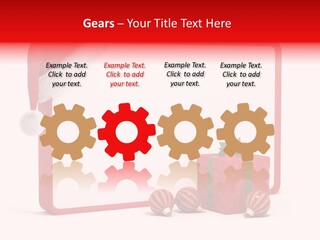 Glass Red Winter PowerPoint Template