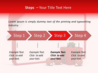 Glass Red Winter PowerPoint Template