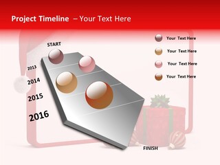 Glass Red Winter PowerPoint Template