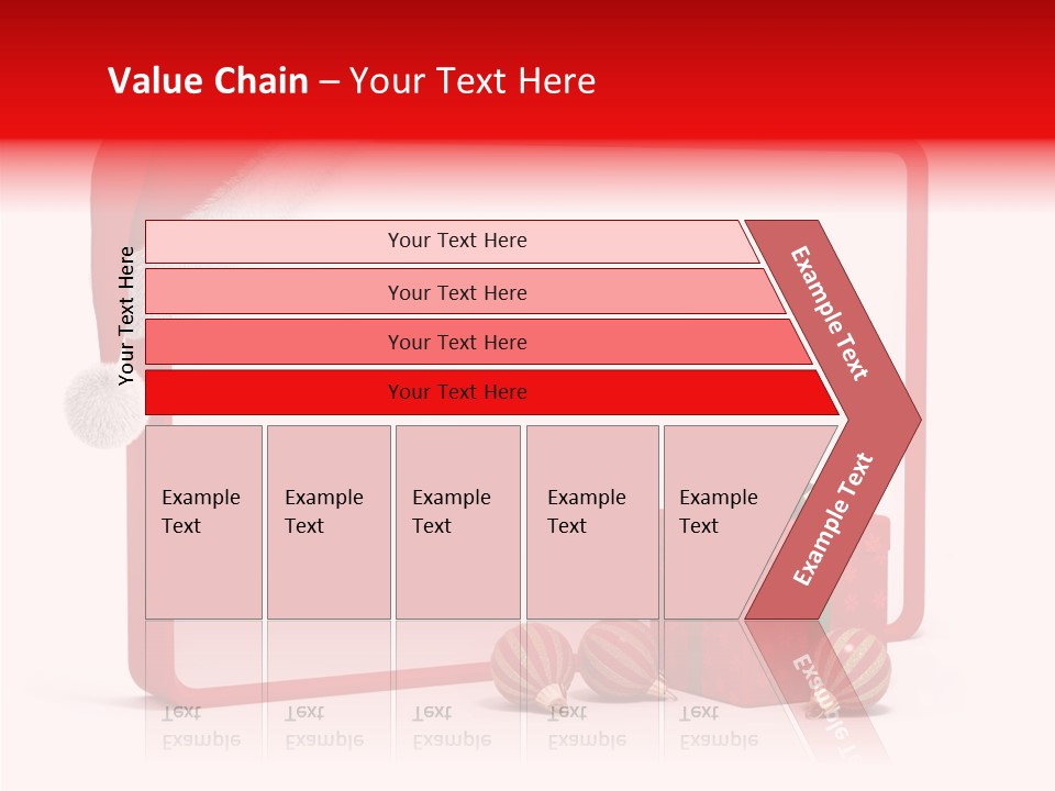 Glass Red Winter PowerPoint Template