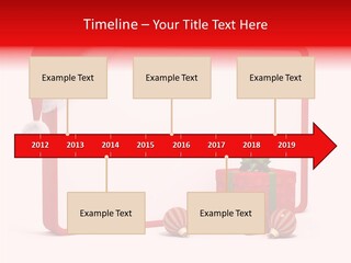 Glass Red Winter PowerPoint Template