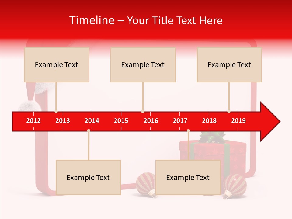 Glass Red Winter PowerPoint Template