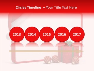 Glass Red Winter PowerPoint Template