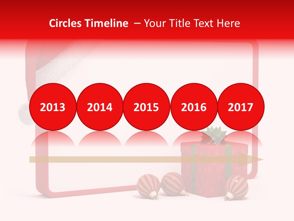Glass Red Winter PowerPoint Template