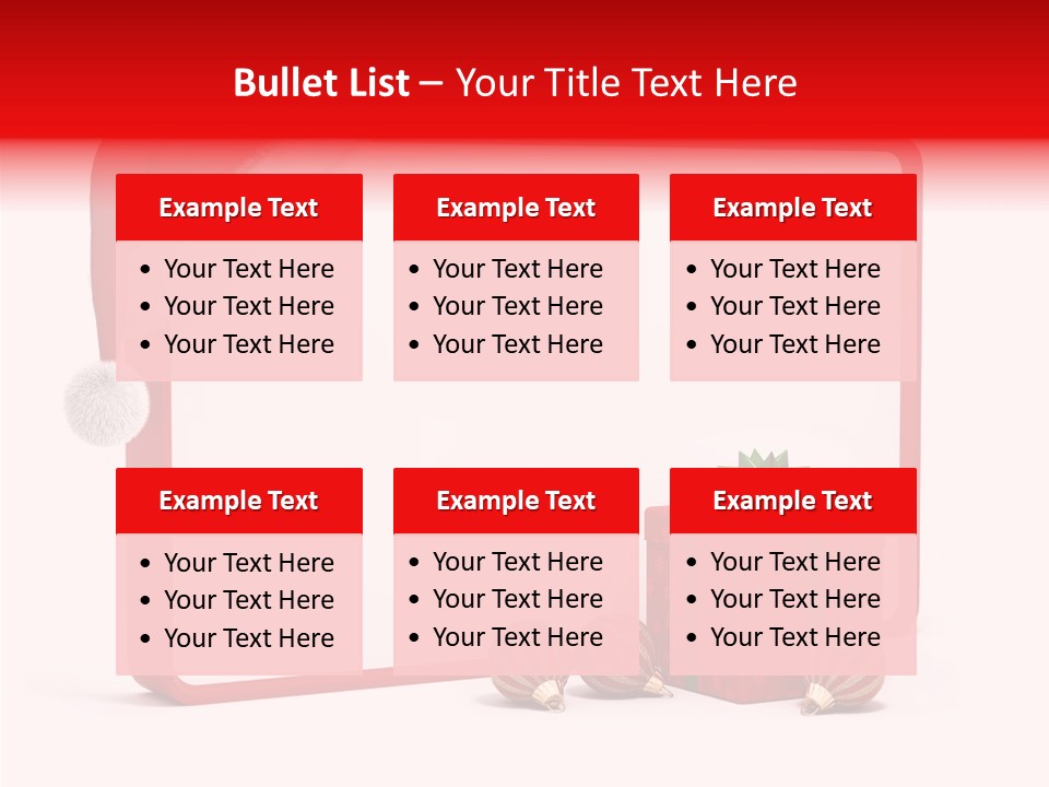 Glass Red Winter PowerPoint Template