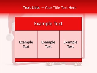Glass Red Winter PowerPoint Template