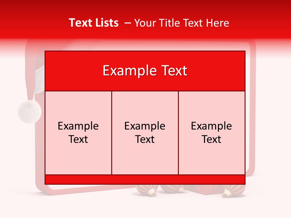 Glass Red Winter PowerPoint Template