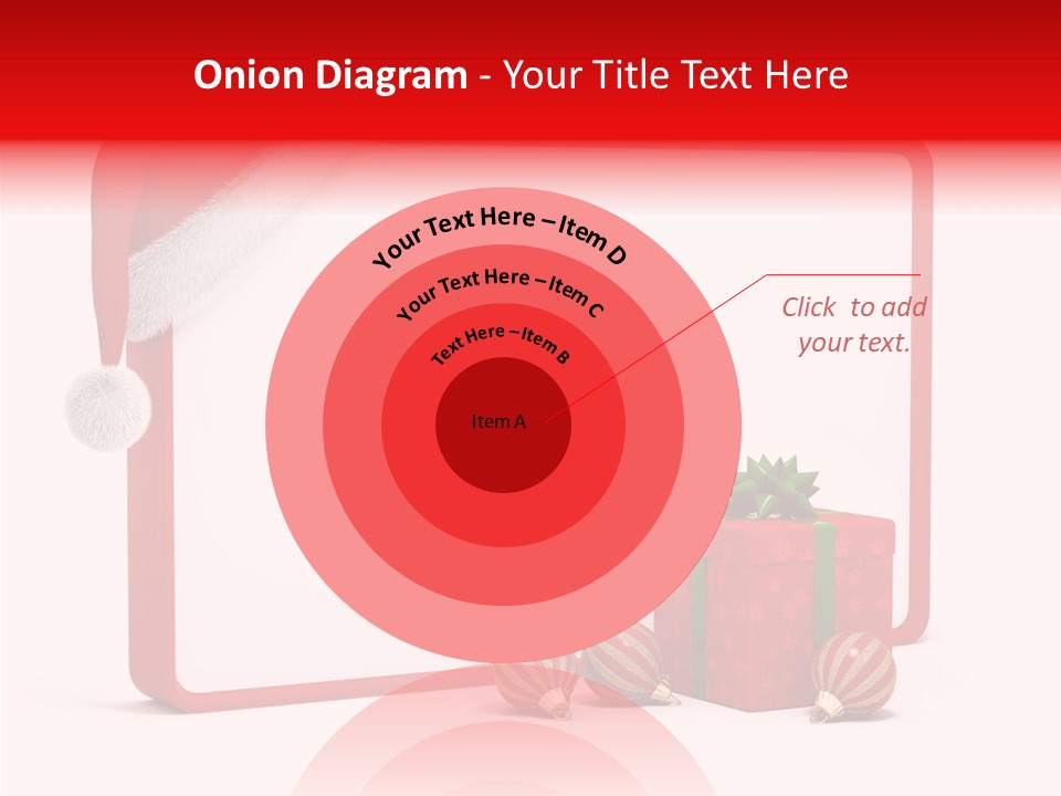 Glass Red Winter PowerPoint Template