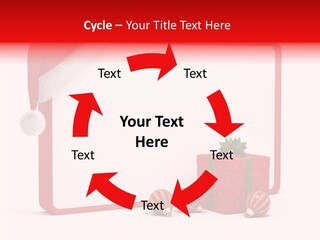 Glass Red Winter PowerPoint Template