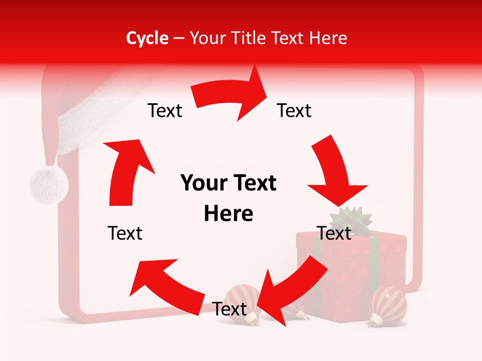 Glass Red Winter PowerPoint Template