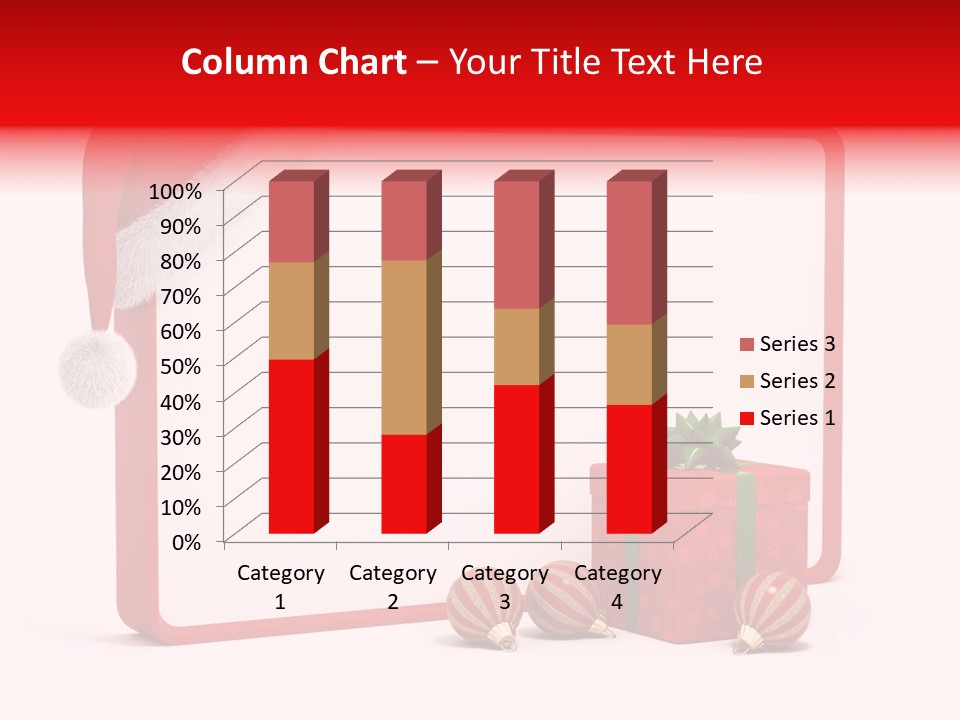 Glass Red Winter PowerPoint Template