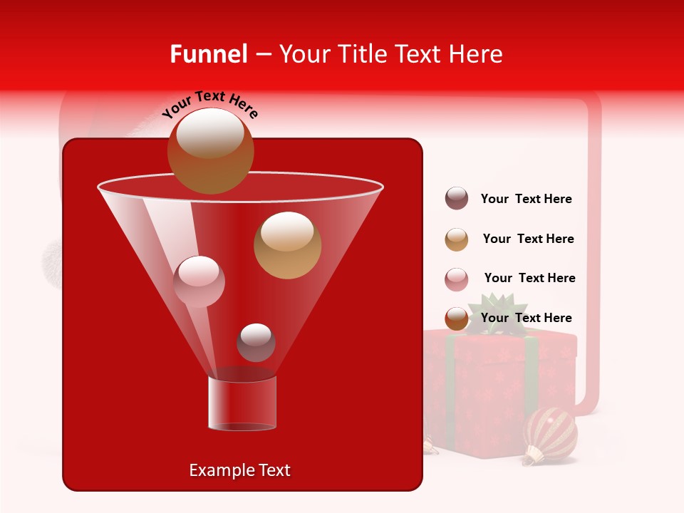 Glass Red Winter PowerPoint Template