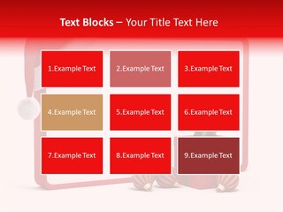 Glass Red Winter PowerPoint Template