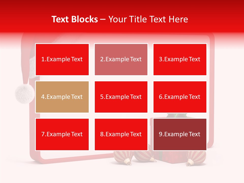 Glass Red Winter PowerPoint Template