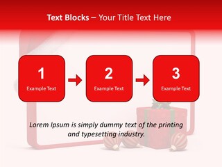 Glass Red Winter PowerPoint Template