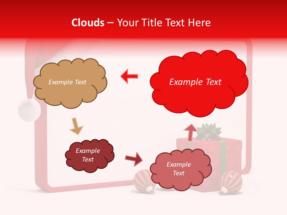Glass Red Winter PowerPoint Template